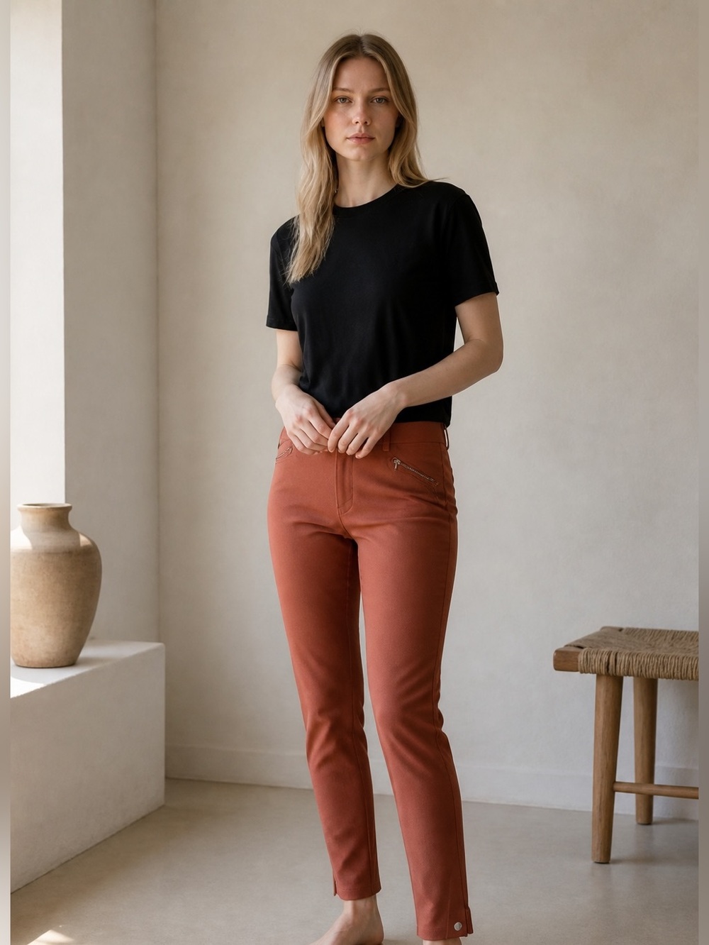 Vintage Hermes Paris Rust colored wool equestrian’s pants in size 6